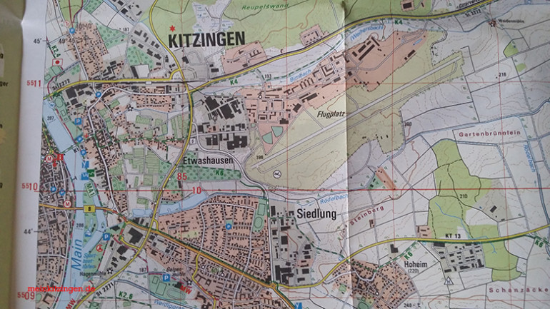 So sieht Kitzingen auf der neuen Karte aus. Sie kostet 8,90 €