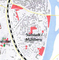 Analysierte Wohnbaupotenziale im Mühlbergviertel