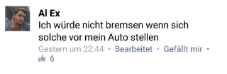 Auf keinen Fall sowas tun: Strafgesetzbuch § 222 Fahrlässige Tötung Wer durch Fahrlässigkeit den Tod eines Menschen verursacht, wird mit Freiheitsstrafe bis zu fünf Jahren oder mit Geldstrafe bestraft.