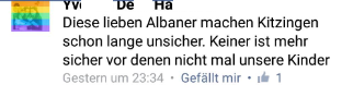 Einfach nur fieser Hass und falsche Behauptungen.