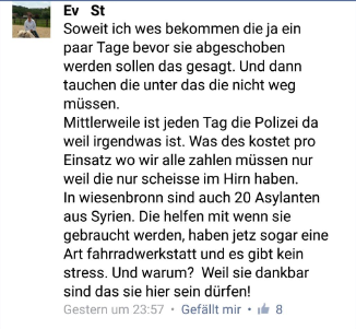 Auch das ist barer Unsinn. Besteht Fluchtgefahr, werden abgelehnte Asylbewerber in Abschiebehaft genommen. Der Aufgriff erfolgt dabei oft relativ ruppig, oft im frühen Morgengrauen. Ich glaube nicht, dass jemand dies selbst erleben möchte.